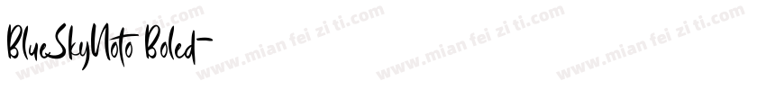 BlueSkyNoto Boled字体转换